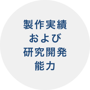 制作実績および研究開発能力